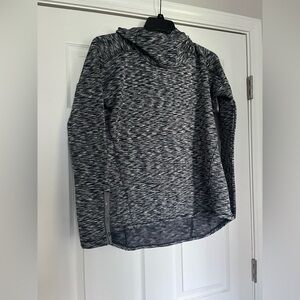 Avalanche Women's Black & White Marled Cowl Neck Sweater